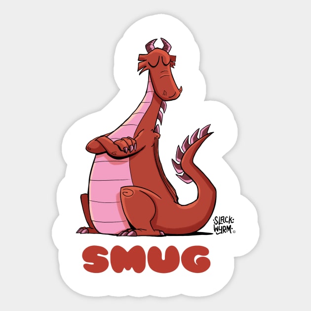 Smug Wyrm Sticker by Slack Wyrm